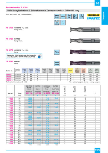 Märklen GmbH & Co. KG » Langlochfräser VHM, lang, DIN 6527, Typ N, Ø 12 ...